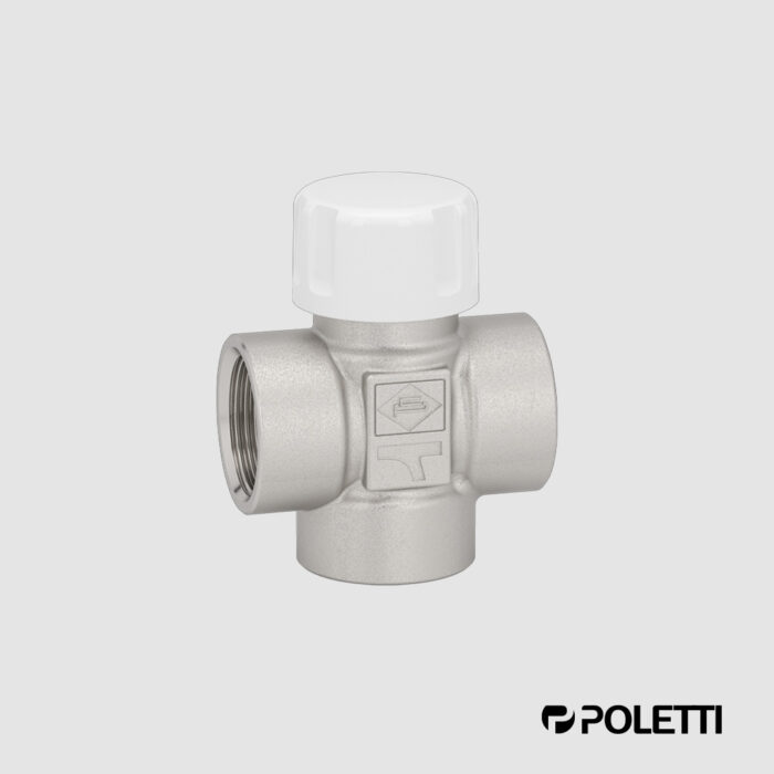 სამსვლიანი კლაპანი 1" V17310Q V17330Q CARLO POLETTI